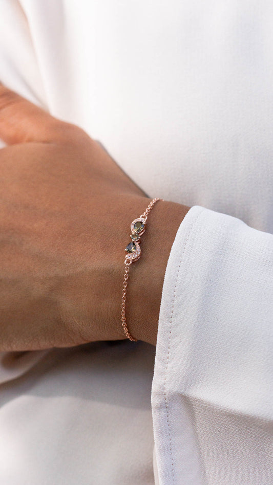 Rose Smoky Bracelet