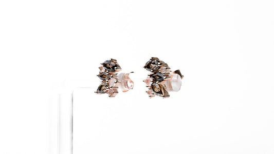 Rose Smoky Earring