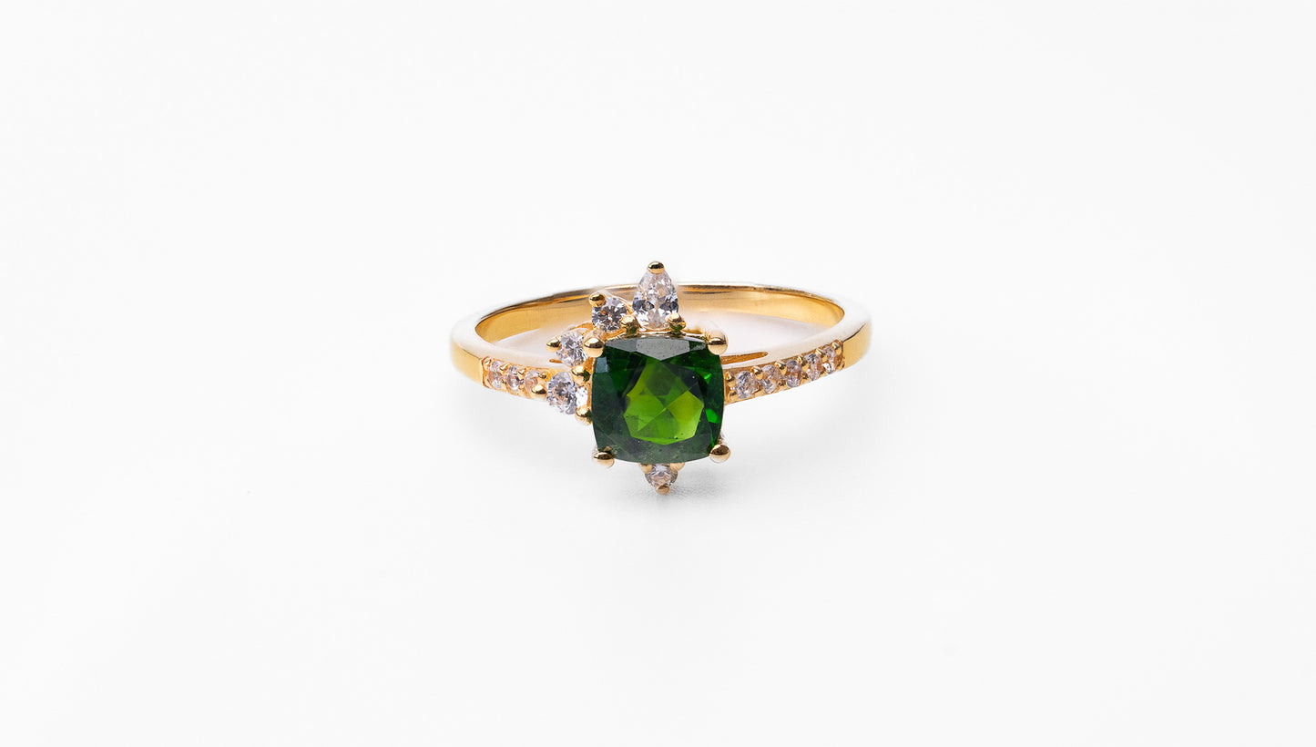 Chrome Diopside Ring