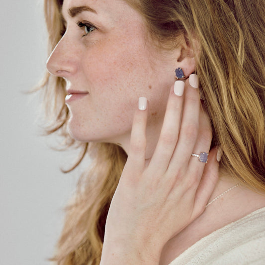 The Powerful Tanzanite Oorbel