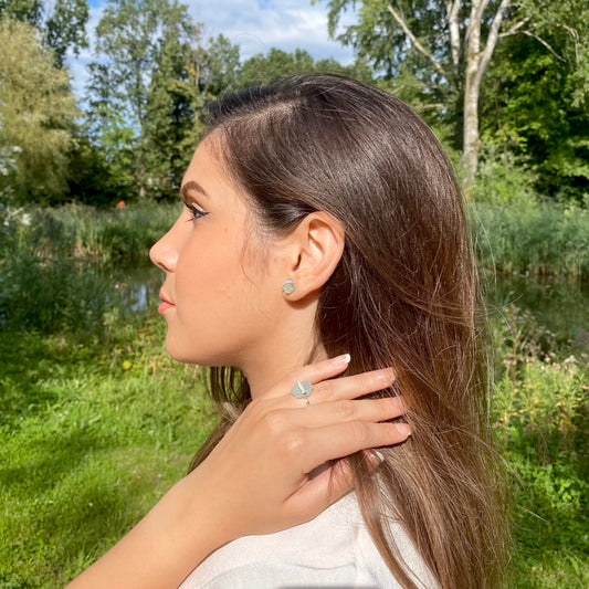 The Aquamarina Oorbel