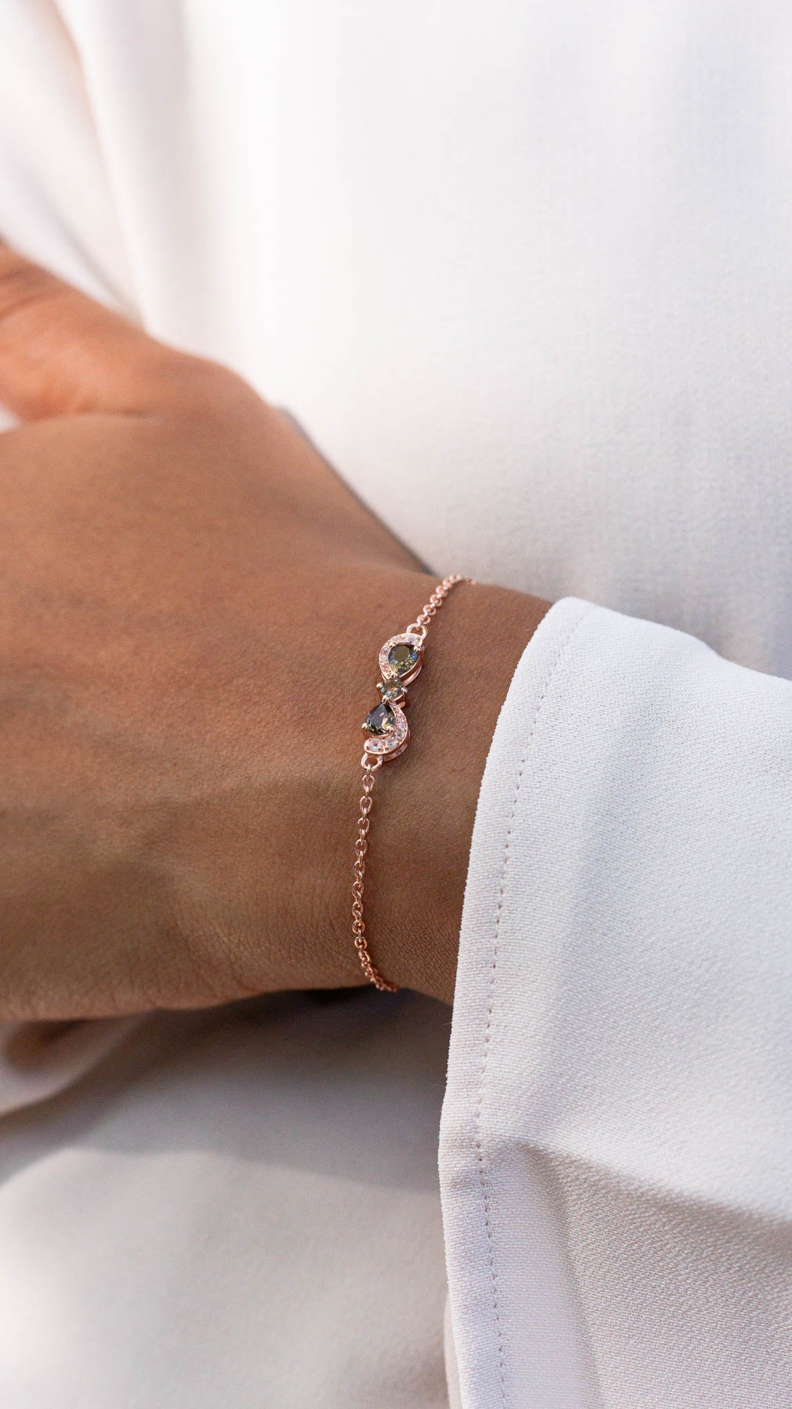 Rose Smoky Bracelet