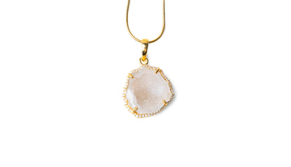 One of a kind: golden coconut geode