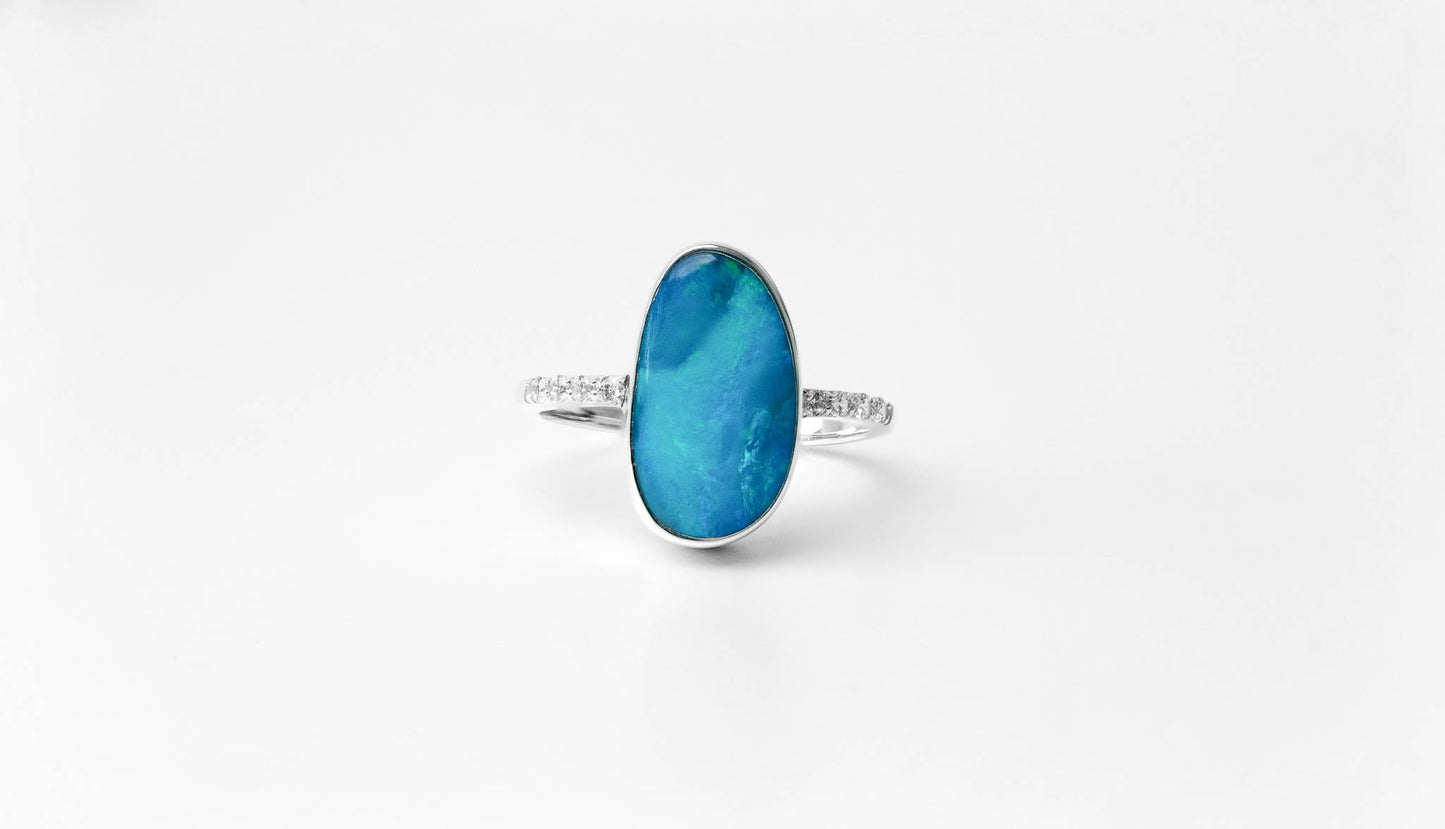 L' Australian Opal Ring
