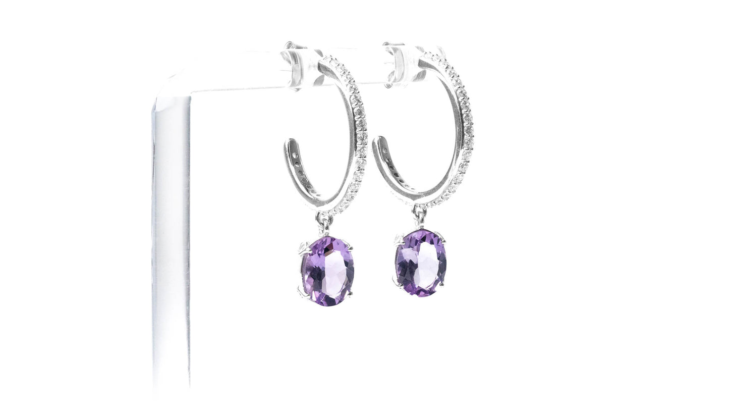 Regal Amethyst Earring