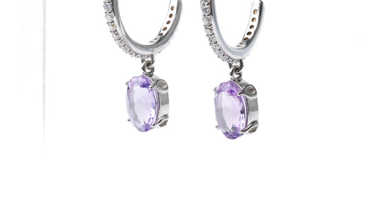 Regal Amethyst Earring