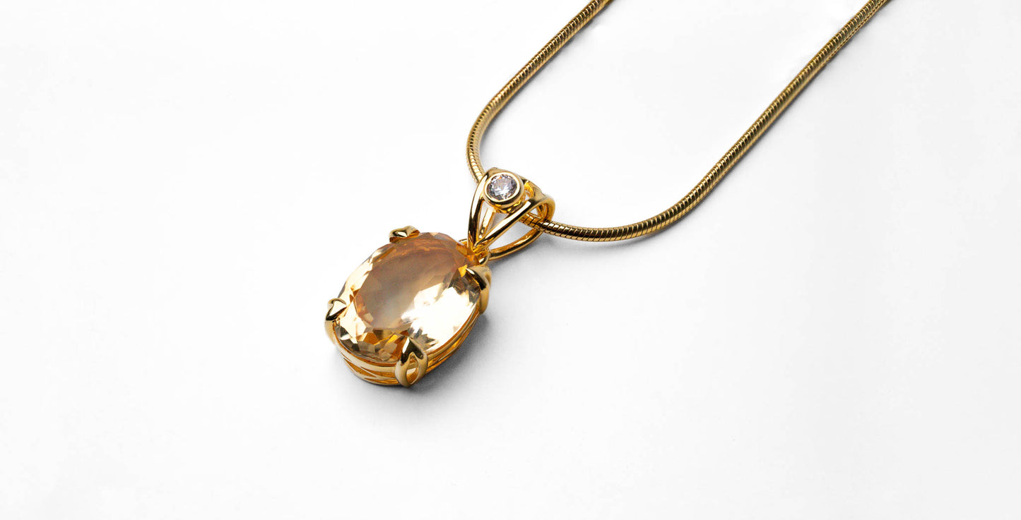 Golden Citrine Necklace