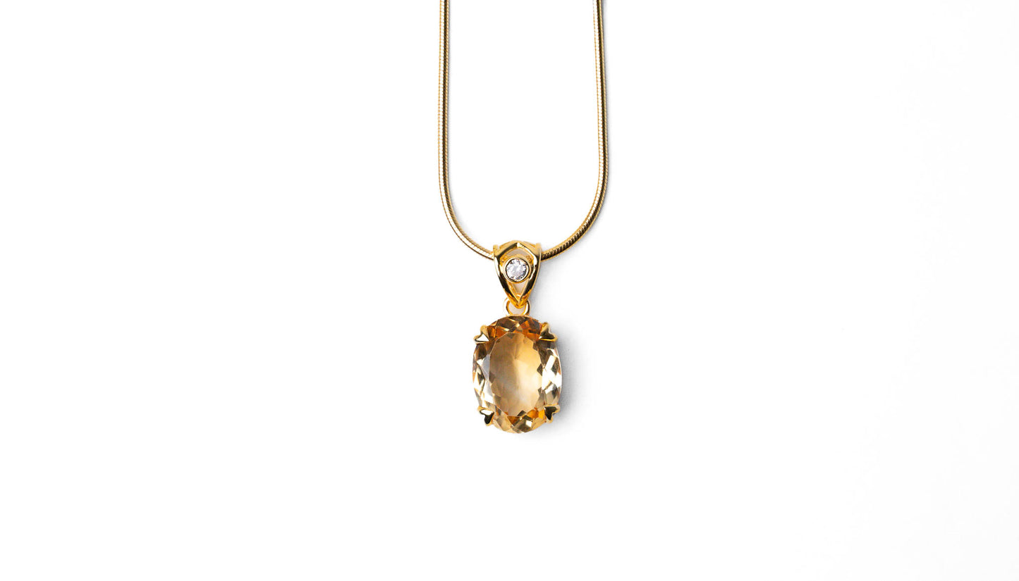 Golden Citrine Necklace
