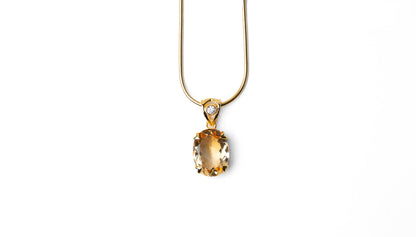 Golden Citrine Necklace