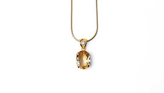 Golden Citrine Necklace