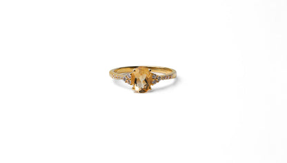 Golden Citrine Ring