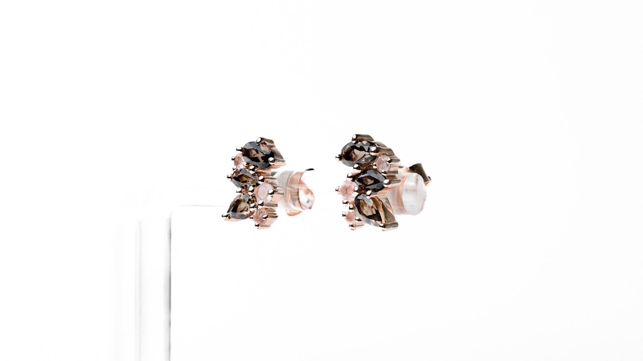 Rose Smoky Earring