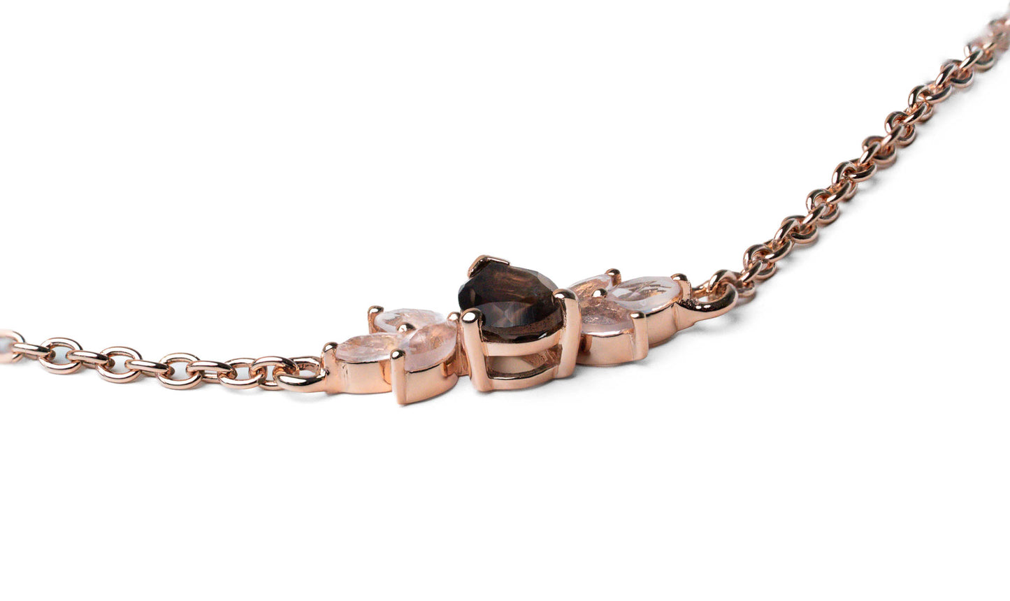 Rose Smoky Necklace