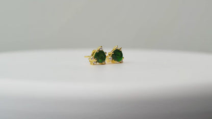Chrome Diopside Oorbellen